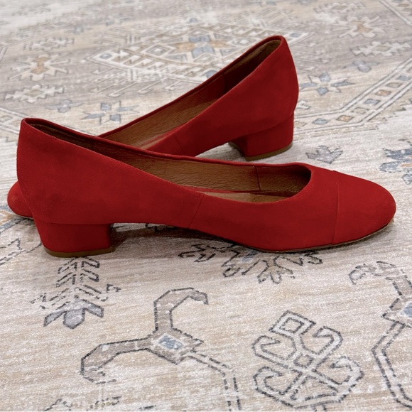 Halogen Women Sz 8.5 M Red Pump Leather Shoes - Picture 7 of 11